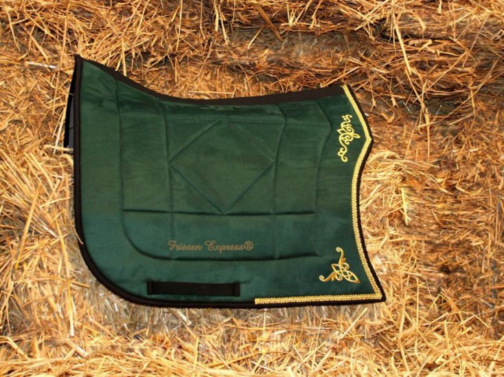 (Bild für) Barockschabracke DEMI-LUNE "green" - zum Schließen ins Bild klicken