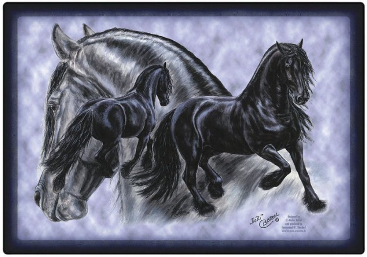 (Bild für) Unterlage/Platzdecke Friesengruppe - zum Schließen ins Bild klicken