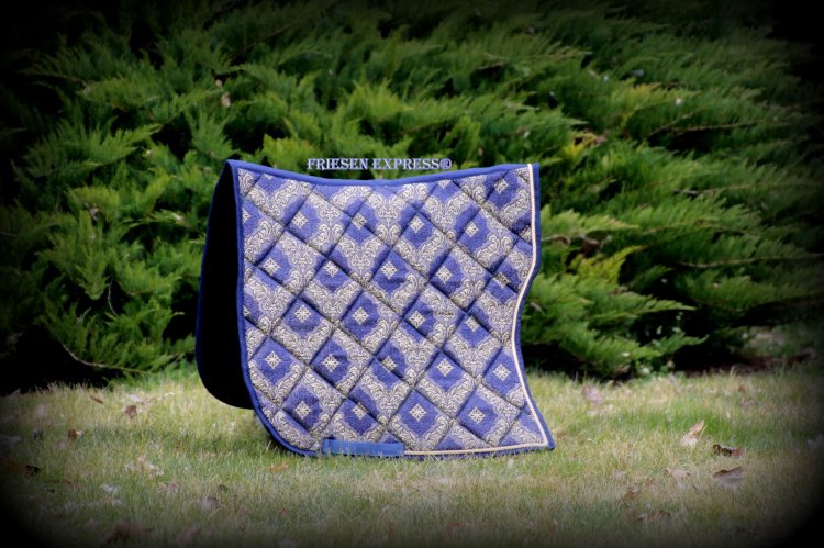 (Bild für) Barockschabracke "DEMI LUNE" lagon bleu - zum Schließen ins Bild klicken