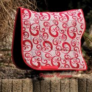 Barockschabracke "DEMI LUNE" Red Circel (Bild für) Barockschabracke "DEMI LUNE" Red Circel