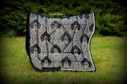 Barockschabracke "DEMI LUNE" Silber&Black (Bild für) Barockschabracke "DEMI LUNE" Silber&Black