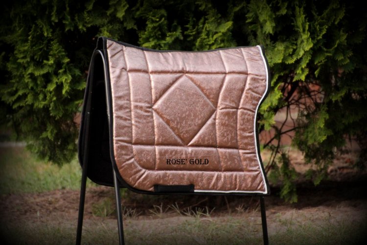 (Bild für) Barockschabracke DEMI LUNE Metallic Rose'Gold - zum Schließen ins Bild klicken